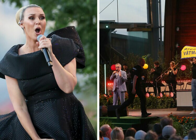 Sanna Nielsen’s words about the unknown men in Allsång at Skansen – stormed the stage